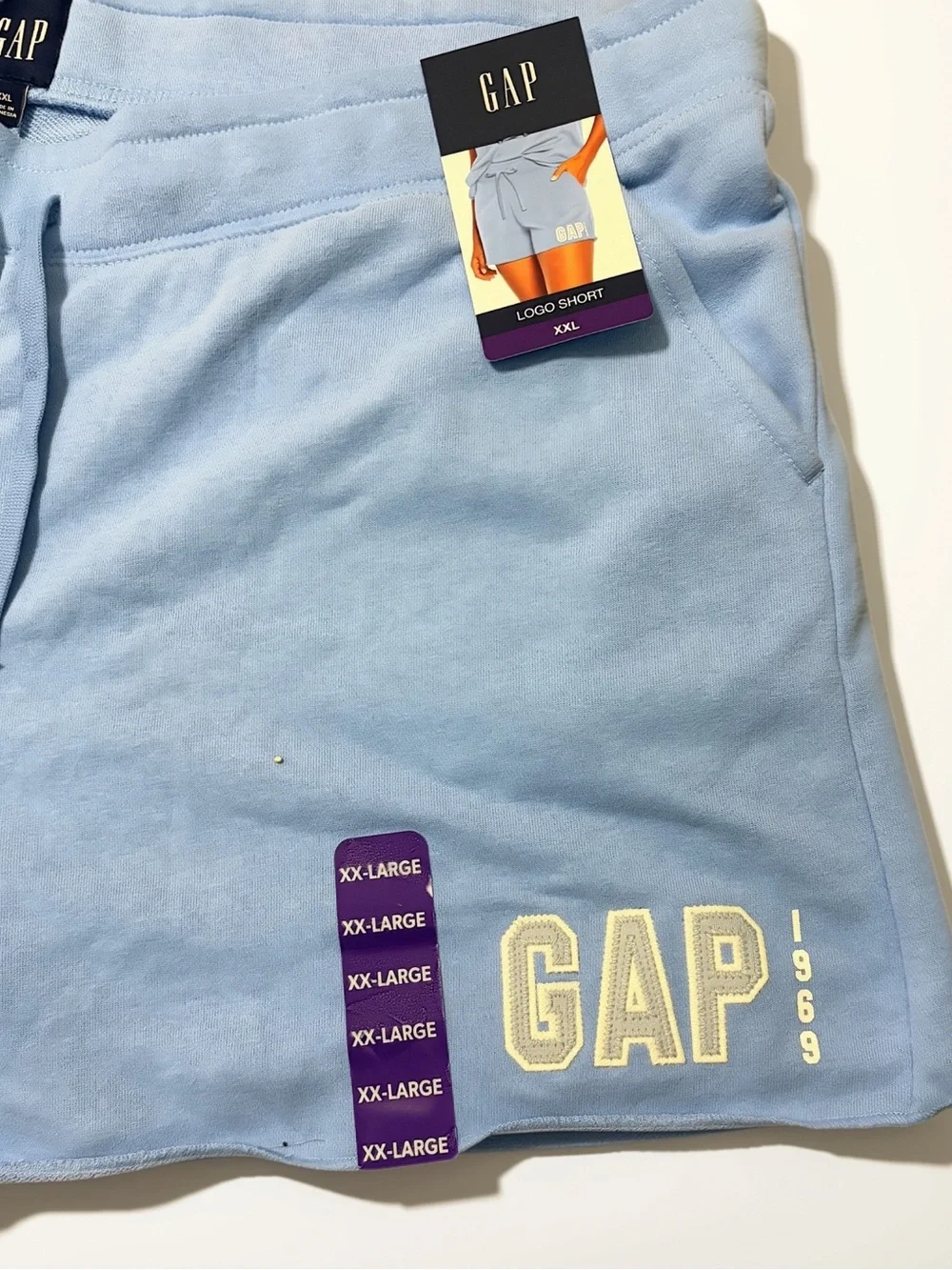 NWT Gap 1969 Logo Lounge Shorts Blue XXL